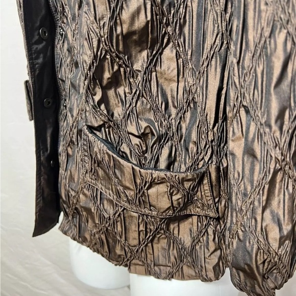 Carlisle Women's Brown Quilted Jacket Size 6 - Picture 3 of 6